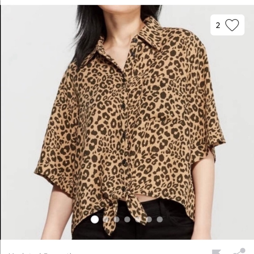 Sanctuary leopard top size medium